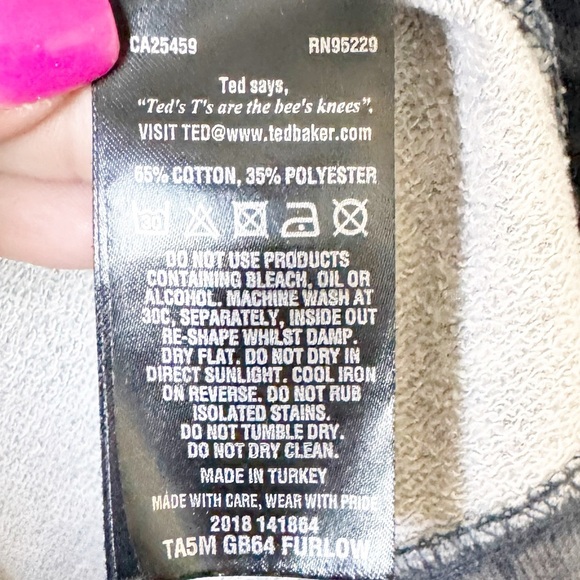 Ted Baker Gray Floral Sweatshirt - Picture 6 of 8